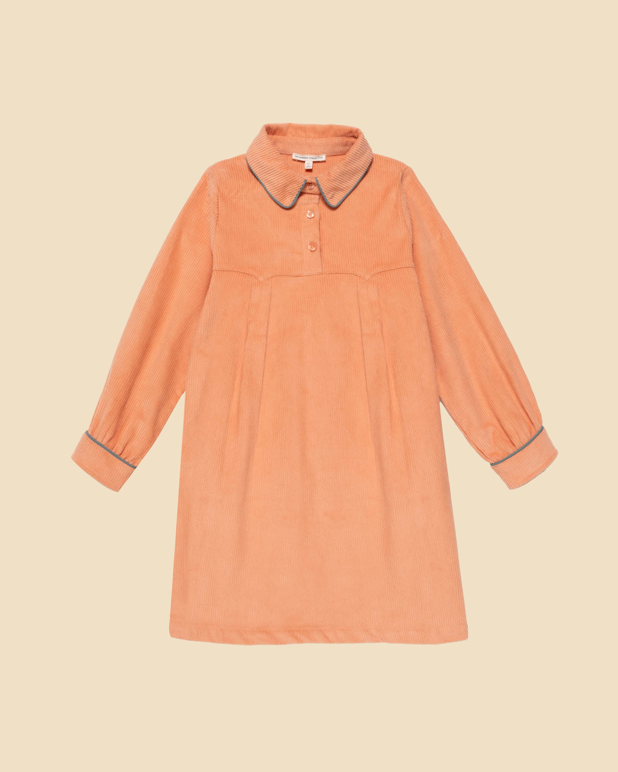 Kids Shirtdress in Sunset Serenade Corduroy, 4Y-5Y