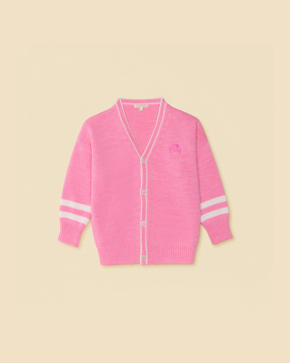 Wool Classroom Cardigan in Bubblegum Pink | Sweaters | The Sunday