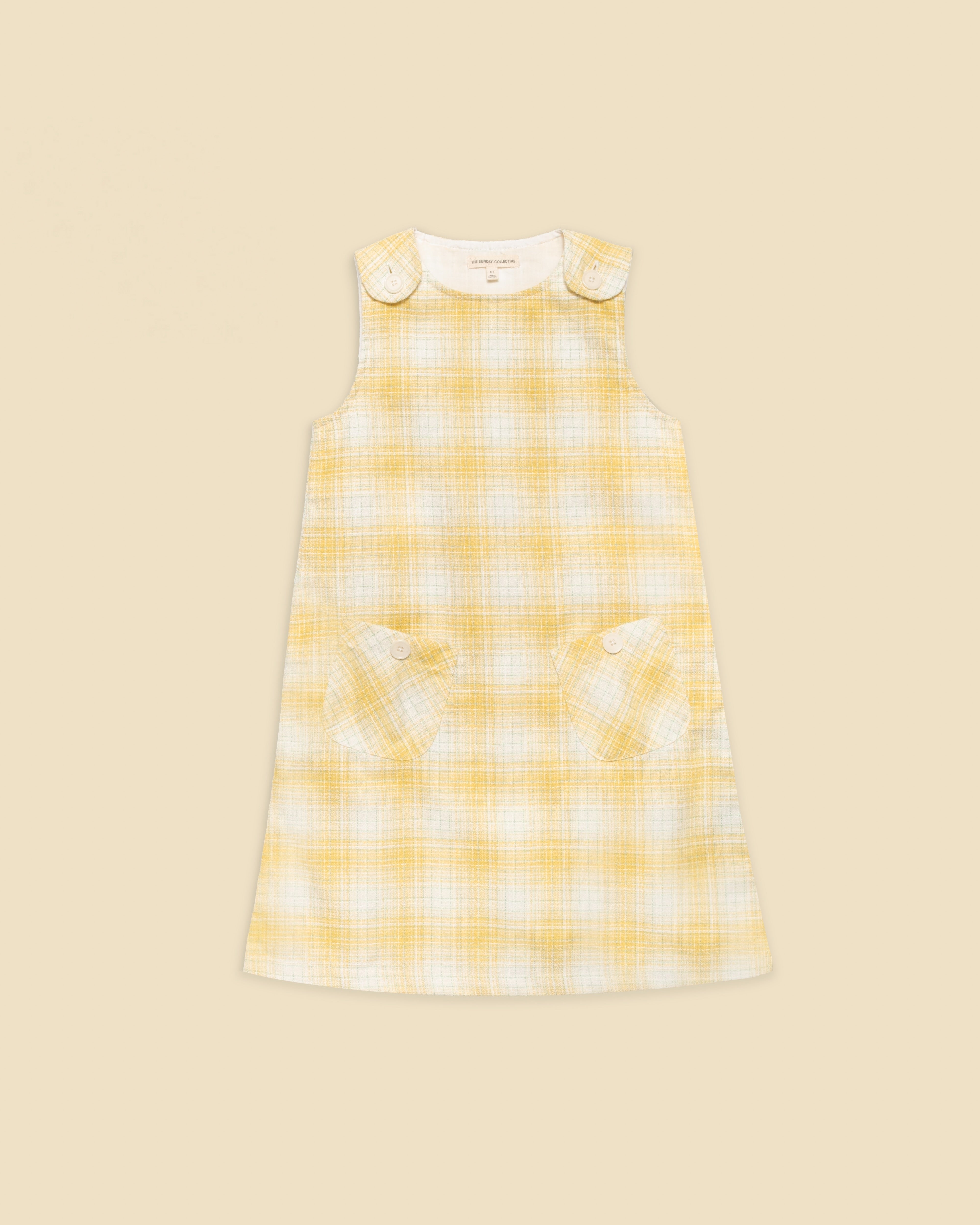 Jumper Dress in Daisy Plaid – The Sunday Collective