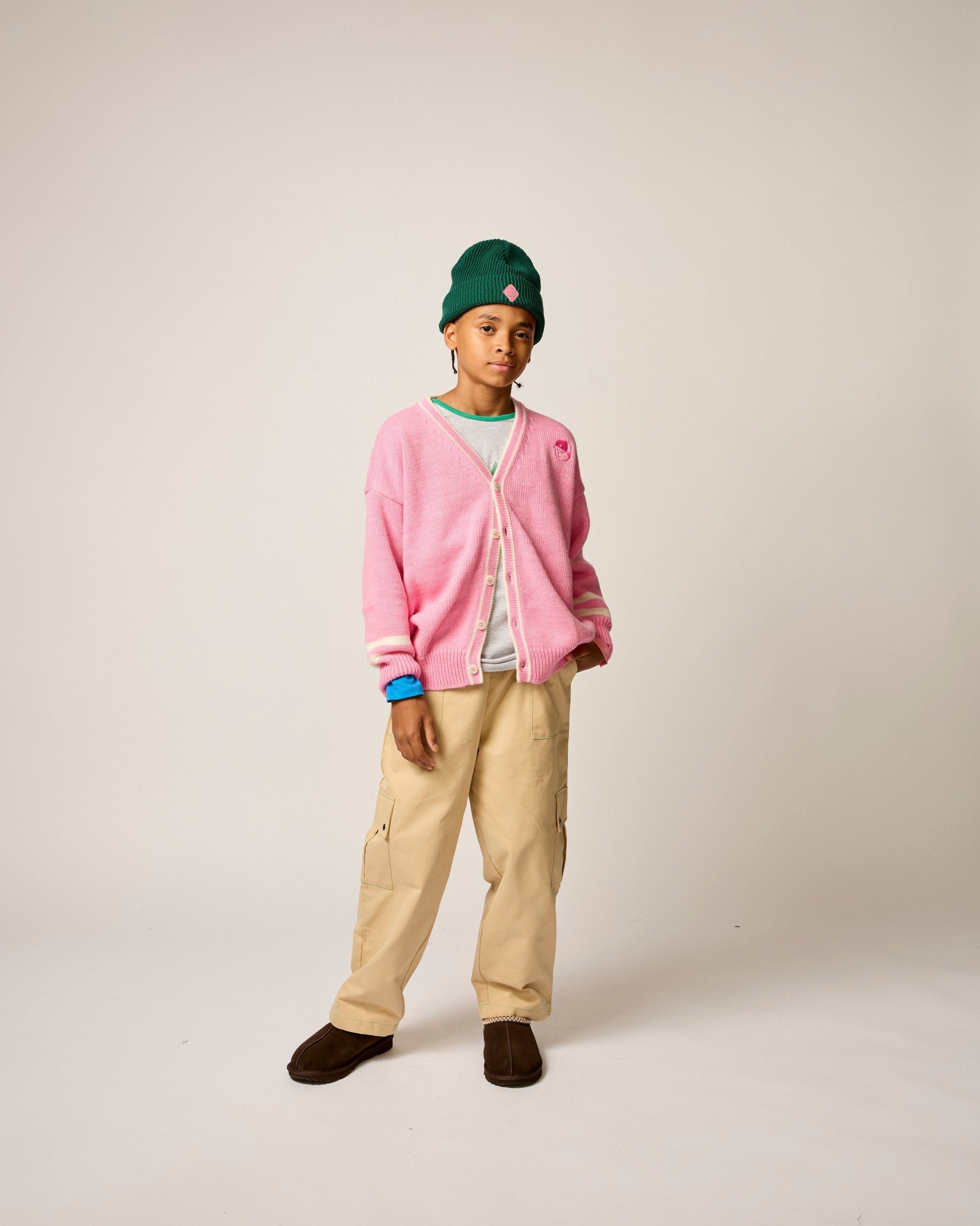 Wool Classroom Cardigan in Bubblegum Pink | Sweaters | The Sunday